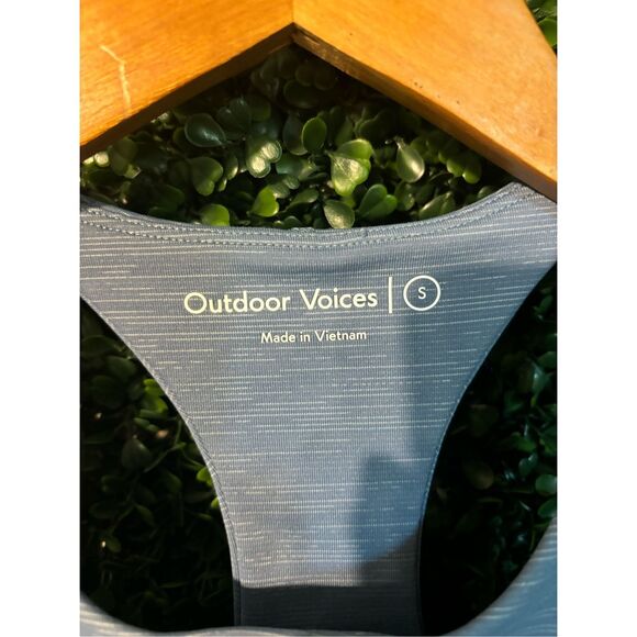 Outdoor Voices Blue High Neck Sports Bra Size Small - Picture 2 of 4
